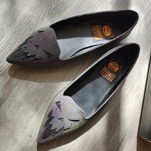 Strange Cult Halloween Dagger Jack Redlective Ballet Flats Size 8 EUC